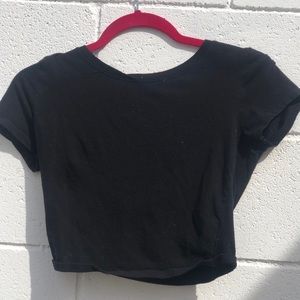 Black crop top